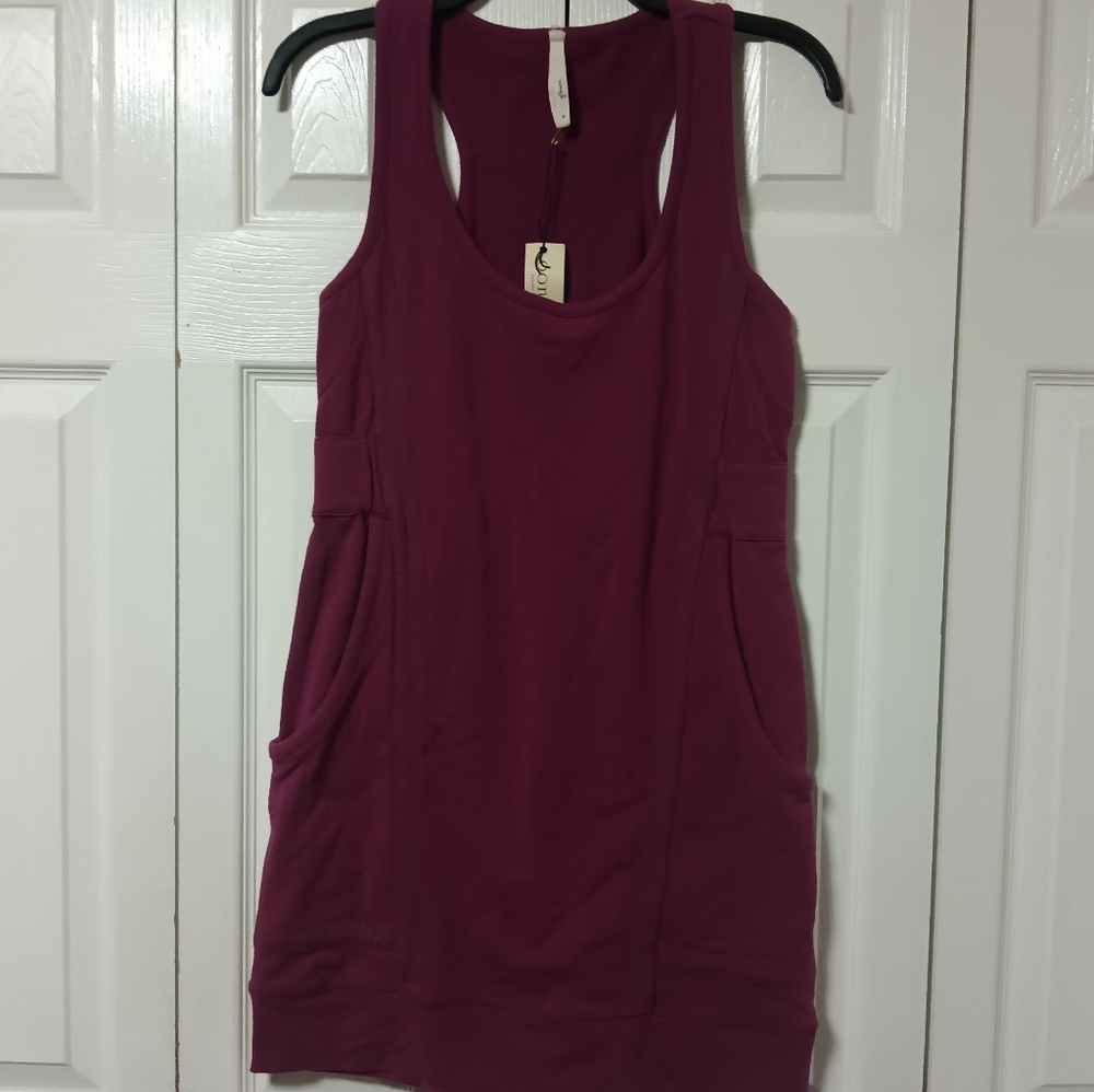 Nanette Lepore Sleeveless Racer Back Dress In Plum
